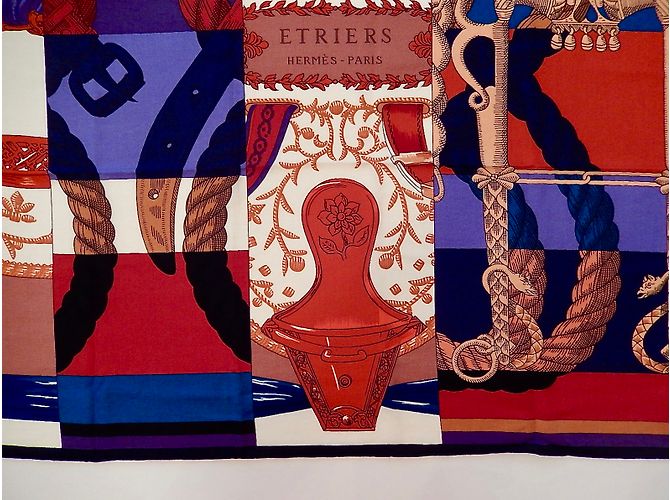 Hermès Lenços de seda Multicor - vista 9
