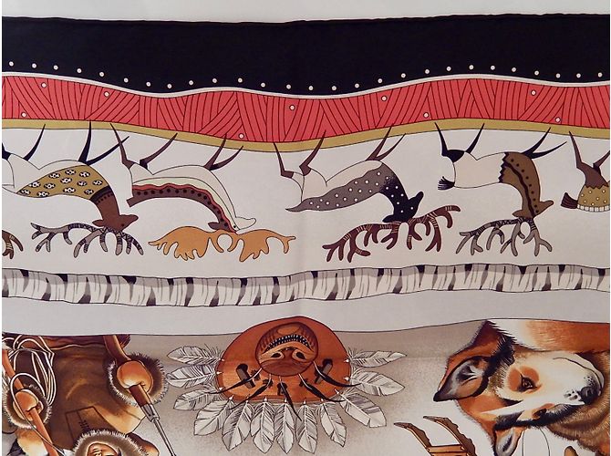 Hermès Lenços Multicor - vista 4