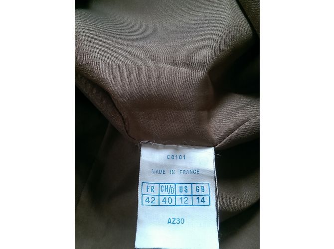 Gonna Alaïa in cotone marrone - vista 4
