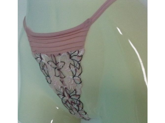 Autre Marque Tanga de seda rosa Charlott - vista 2