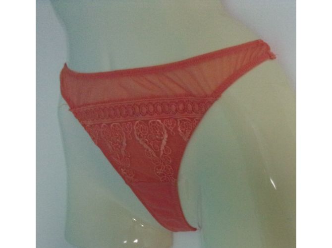 Autre Marque Tanga de encaje naranja Charlott - vista 2