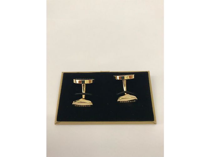 Gemelli Burberry ovali con logo dorati D'oro - vista 5