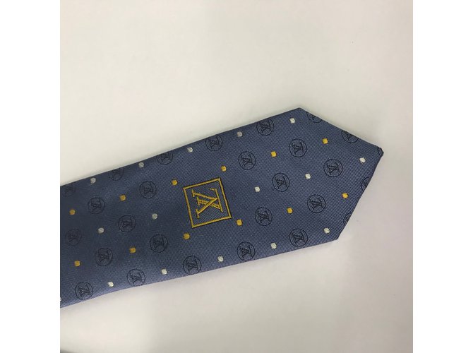 Louis Vuitton Cravate Bleu - vue 10