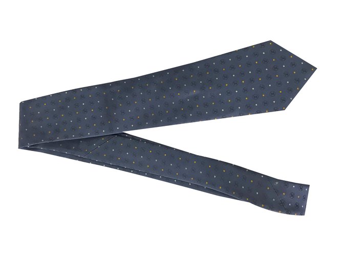 Louis Vuitton Cravate Bleu - vue 4