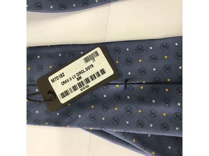Louis Vuitton Cravate Bleu - vue 5