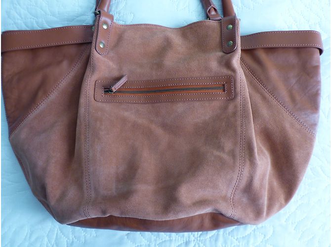 Borsa tote Ikks The Fisherman in pelle marrone - vista 10