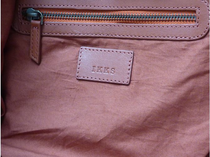 Borsa tote Ikks The Fisherman in pelle marrone - vista 13