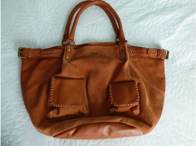 Borsa tote Ikks The Fisherman in pelle marrone - vista 14