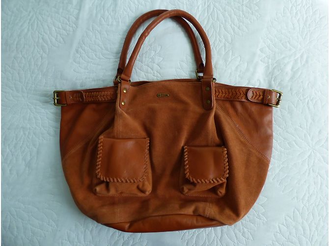 Borsa tote Ikks The Fisherman in pelle marrone - vista 5