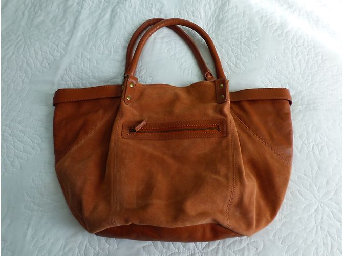 Borsa tote Ikks The Fisherman in pelle marrone - vista 9