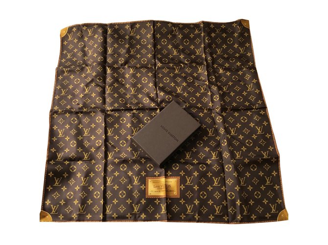 Louis Vuitton Seiden Schals Braun - Ansicht 3