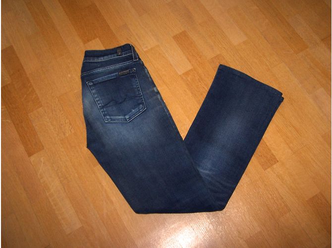 7 For All Mankind Vaqueros Skinny Bootcut Azules - vista 3