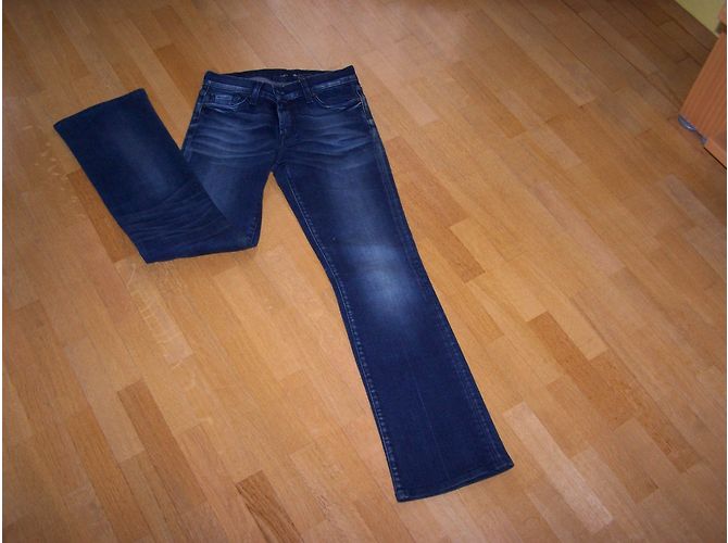 7 For All Mankind Vaqueros Skinny Bootcut Azules - vista 5