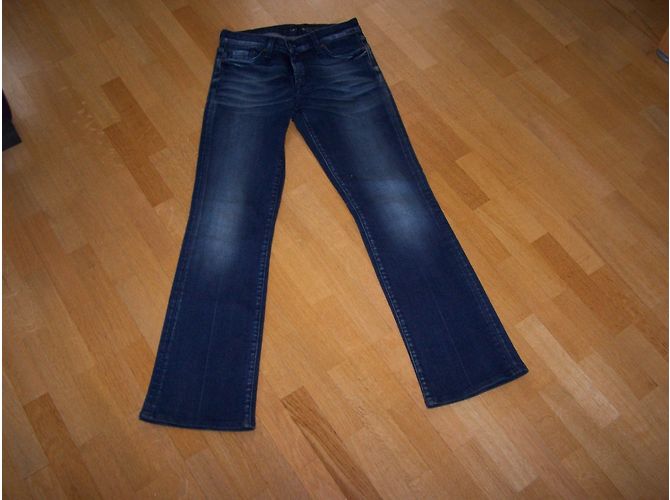 7 For All Mankind Vaqueros Skinny Bootcut Azules - vista 6