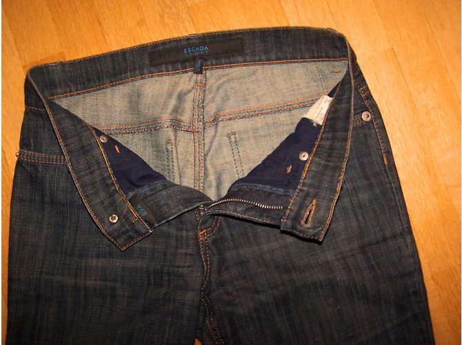 Jeans Escada EVA Blu Notte Cotone Stretch Blu navy - vista 5