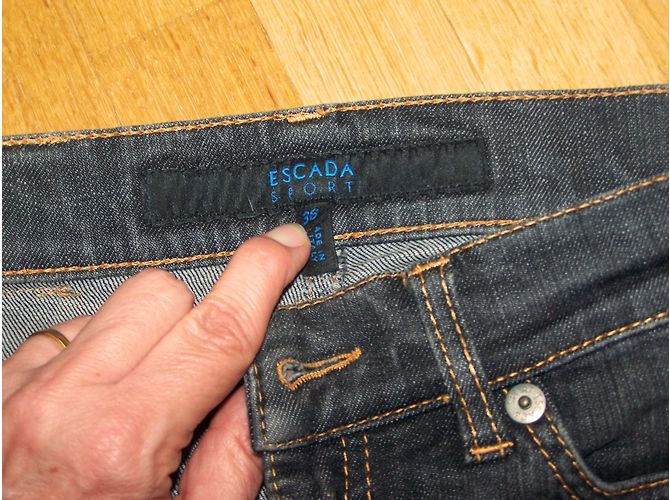 Escada Slim Jeans Dunkelgrau Stretch Anthrazitgrau - Ansicht 3