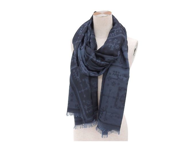 Louis Vuitton Etnic Schal Blau - Ansicht 2