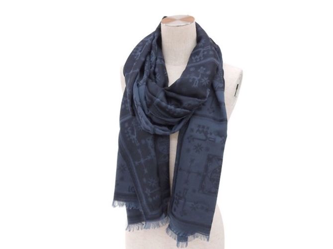 Louis Vuitton Etnic Schal Blau - Ansicht 3