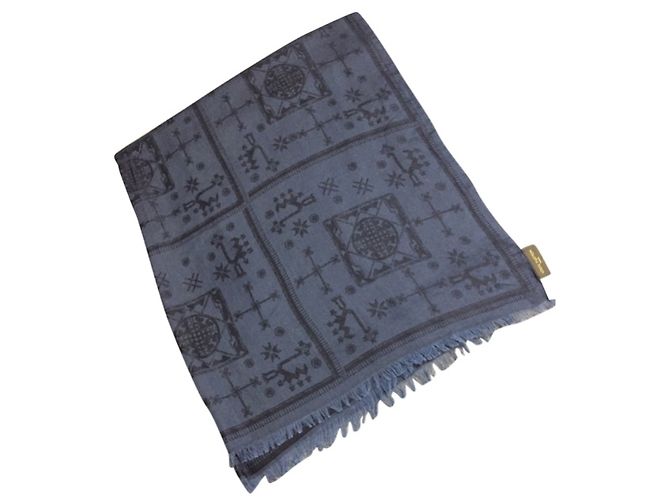 Louis Vuitton Etnic Schal Blau - Ansicht 4