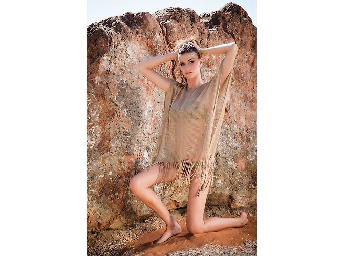 Autre Marque Beliza Poncho Gold Polyamid Golden - Ansicht 3