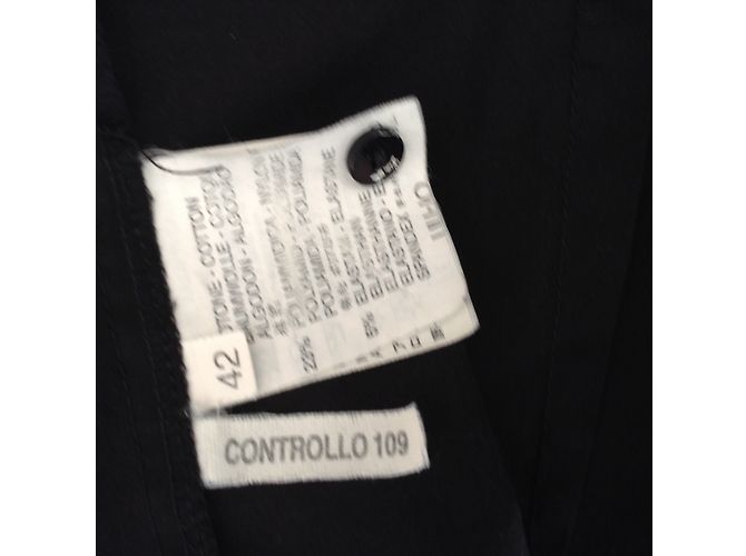 Camisa Liu.Jo Negra de Algodón con Bordado de Strass Negro - vista 3