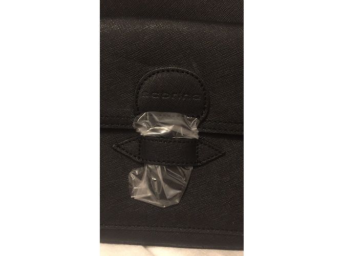 Autre Marque Borsa Sabrina in pelle nera Nero - vista 10