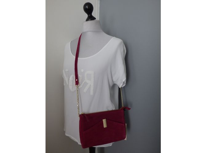 Borsa in pelle rossa Petite Mendigote Rosso - vista 12