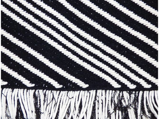 Falda de malla corte lápiz Sonia Rykiel blanca y negra Negro Blanco - vista 3