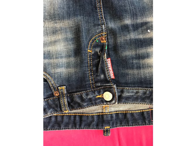 Dsquared2 Rock aus blauer Baumwolle - Ansicht 3