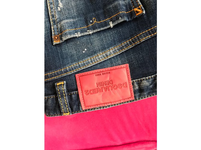 Dsquared2 Rock aus blauer Baumwolle - Ansicht 4