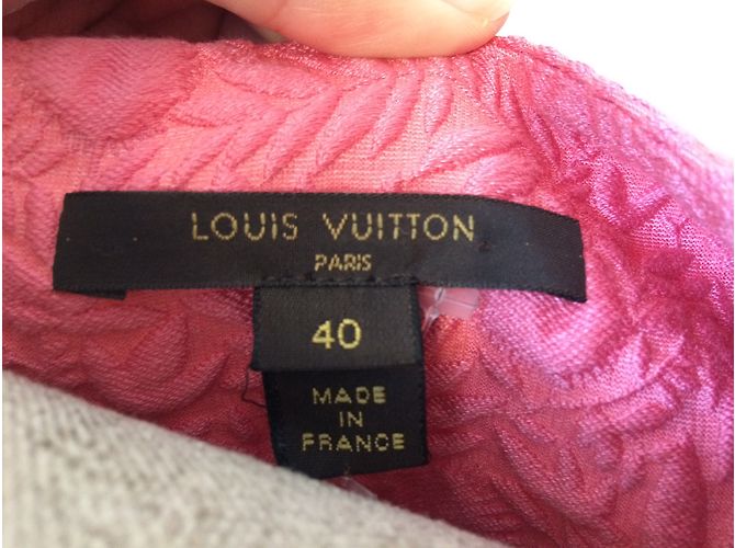 Vestido sin mangas de seda y algodón rosa Louis Vuitton - vista 6