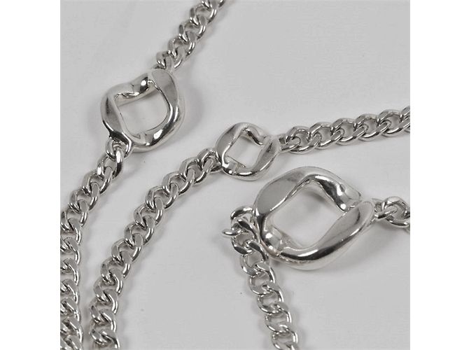 Hermès Collier Agora Argenté - vue 2