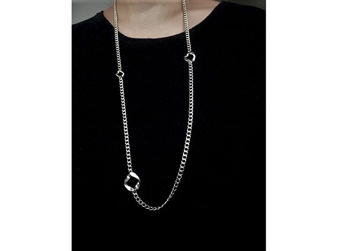 Hermès Collier Agora Argenté - vue 4