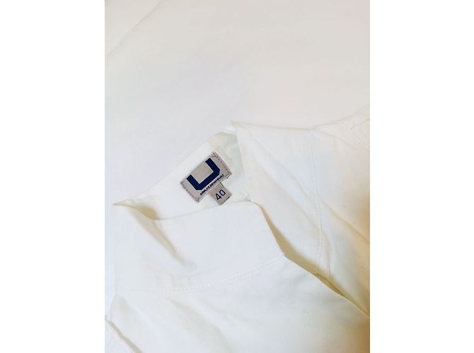 Camicia Adolfo Dominguez Bianca in Cotone Maniche 3/4 40IT Bianco - vista 4