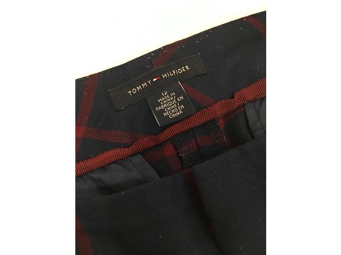 Completo pantalone Tommy Hilfiger Check Rosso Blu Blu navy - vista 5