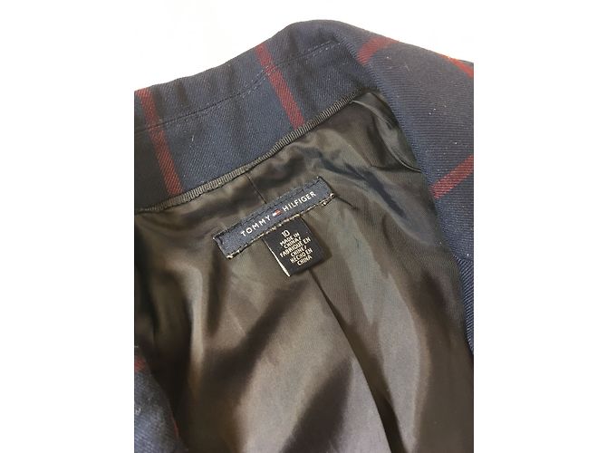 Completo pantalone Tommy Hilfiger Check Rosso Blu Blu navy - vista 7