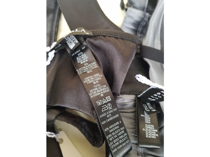 La Perla Reggicalze e Slip in Seta Neri Nero - vista 5