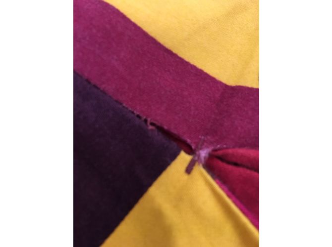 Vestido Sportmax de algodón rojo púrpura amarillo melocotón Roja - vista 5