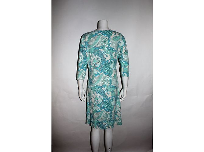 Autre Marque J. Mclaughlin Kleid aus Nylon Hellblau L - Ansicht 2