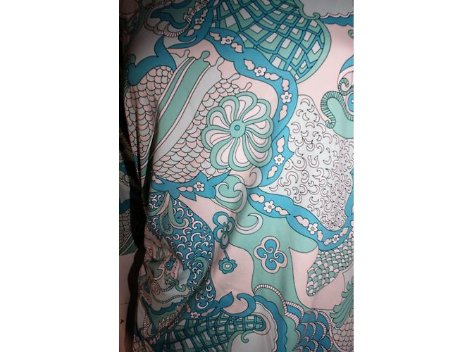 Autre Marque J. Mclaughlin Kleid aus Nylon Hellblau L - Ansicht 4