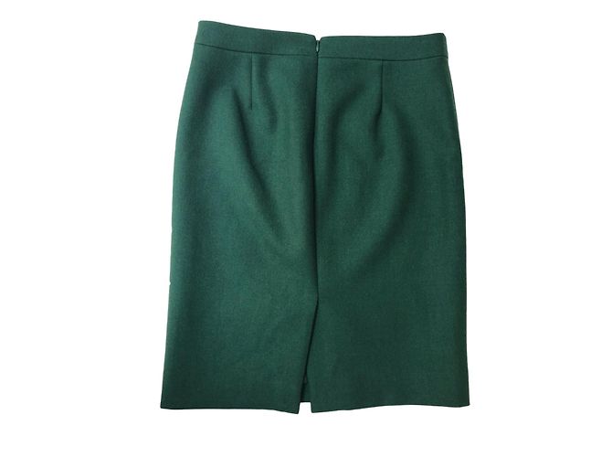 Falda de lana verde de largo medio J.Crew Talla 8US - vista 2