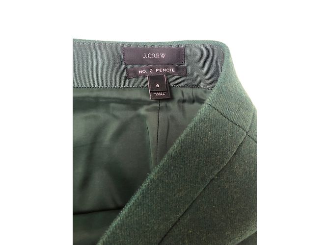Falda de lana verde de largo medio J.Crew Talla 8US - vista 3