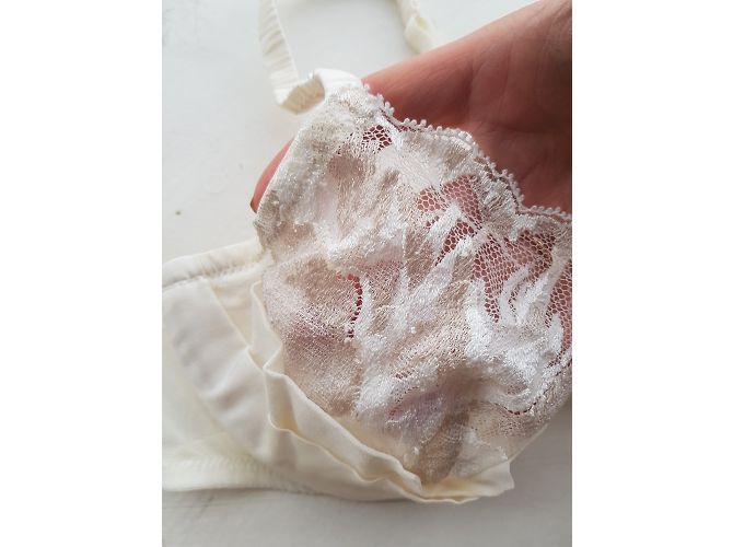 Sujetador La Perla de encaje blanco con bordado - vista 4