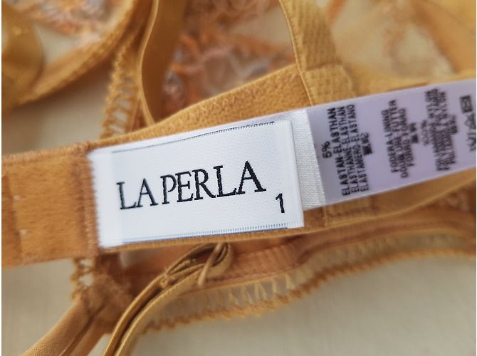 La Perla Sujetador de encaje beige con bordado - vista 3