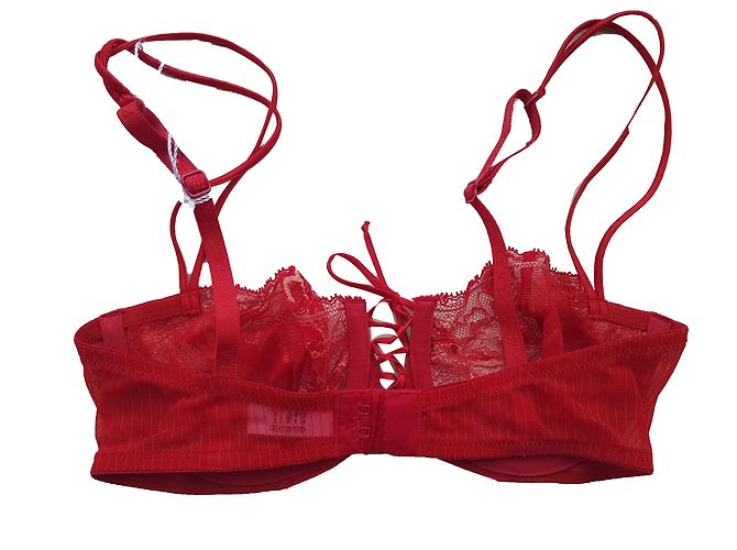 La Perla Sujetador de encaje rojo Talla 1C Roja - vista 2