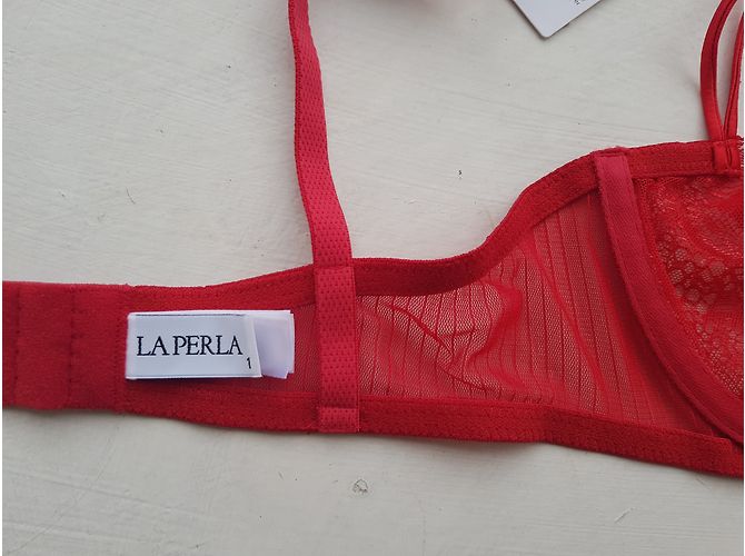La Perla Sujetador de encaje rojo Talla 1C Roja - vista 4