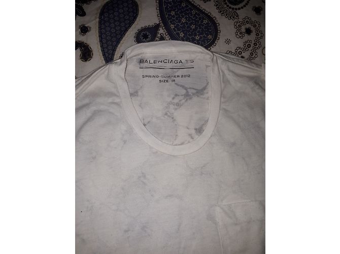 Top Balenciaga de algodão branco - vista 2