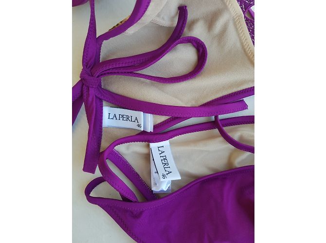 La Perla Pailletten Bikini Lila Größe 46 - Ansicht 4