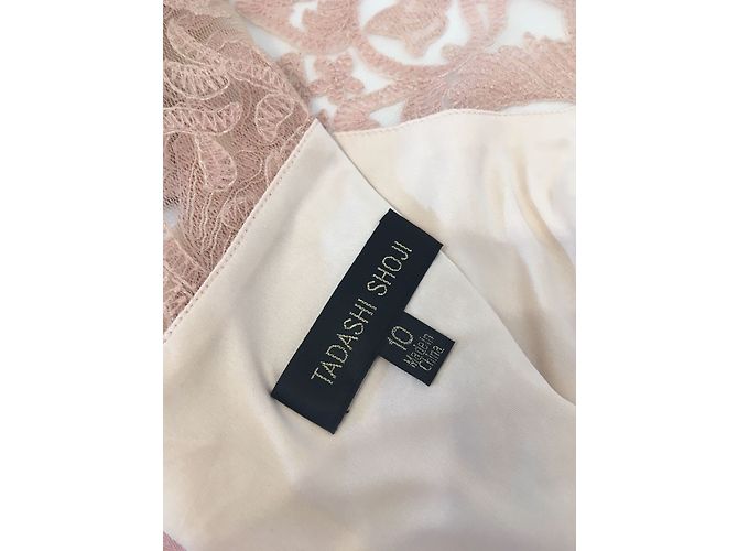 Tadashi Shoji Besticktes Kleid Hellrosa Pink - Ansicht 5