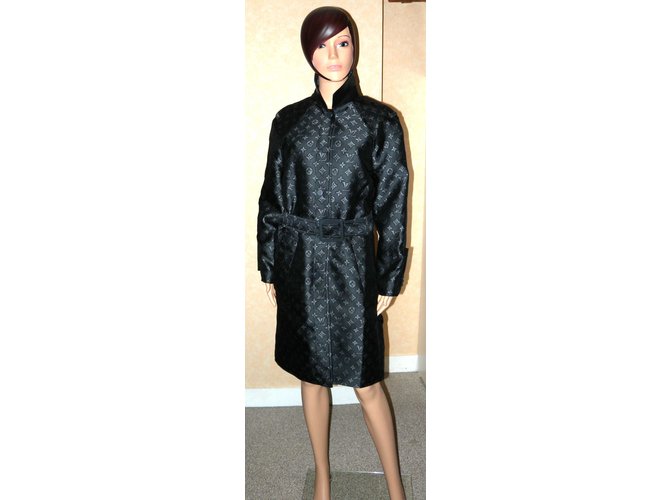 Louis Vuitton Gabardinas Negro Gris - vista 2